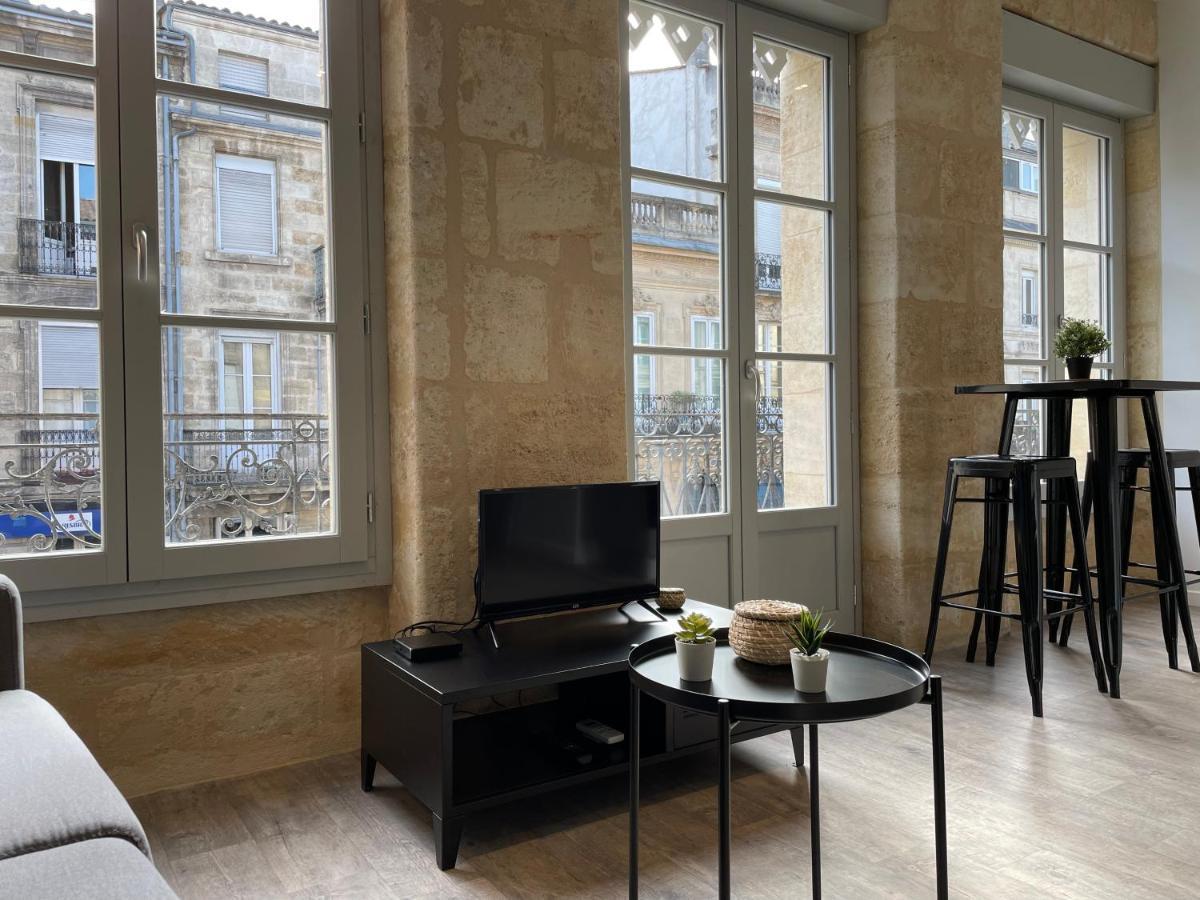 Magnifique Appartement Pour 2 Avec Climatisation Et Belle Pierre Bordelaise Bordeaux Buitenkant foto